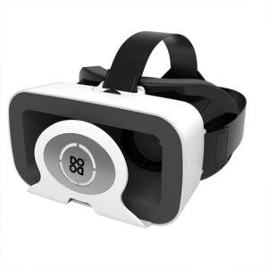Dood Virtual Reality Headset (White) – HD Lenses, Touch Button | Supports All Smartphones Up to 7 Inches